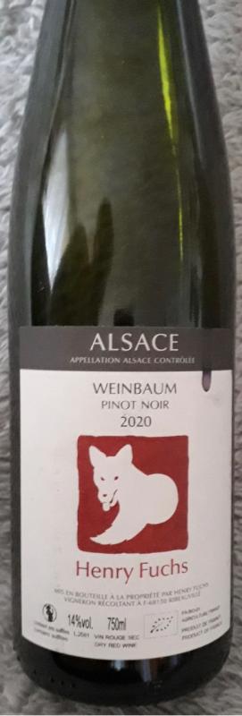 Domaine Henry Fuchs - Pinot Noir "L'arbre à Vin" 2023 (rött)