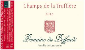 Domaine du Deffends – Champs de la Truffière, 2014 (rött)
