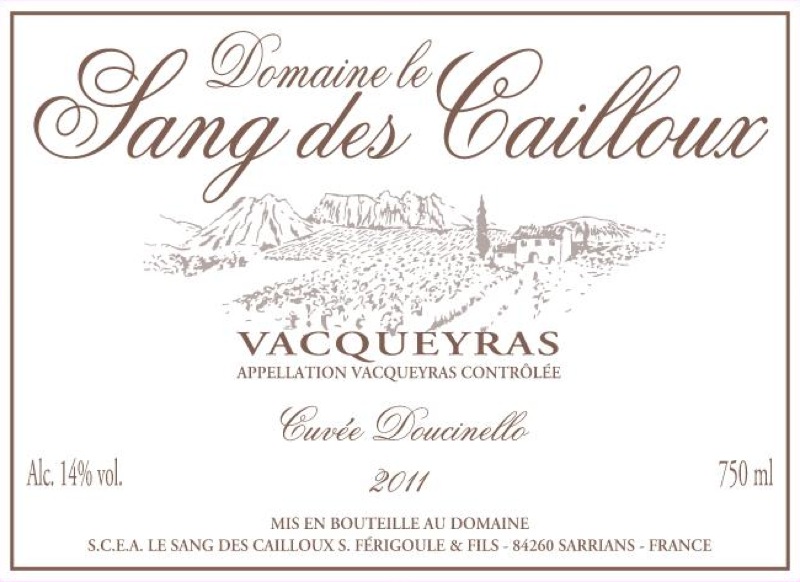 Le Sang des Cailloux - Cuvée Tradition "Doucinello" 2020 (rött)