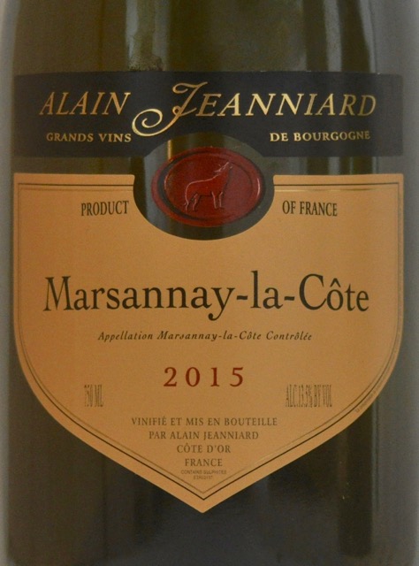 Domaine Alain Jeanniard  - Marsannay 2015 (rött)