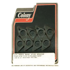 Colony - Cylinder Base Stud Spacers Set. Black Oxide Steel