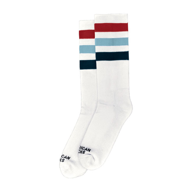 American Socks - Triple Color Striped Mid High Sock "MCFLY"