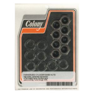 Colony - Cylinder Base Nut Kit "Parkerized"