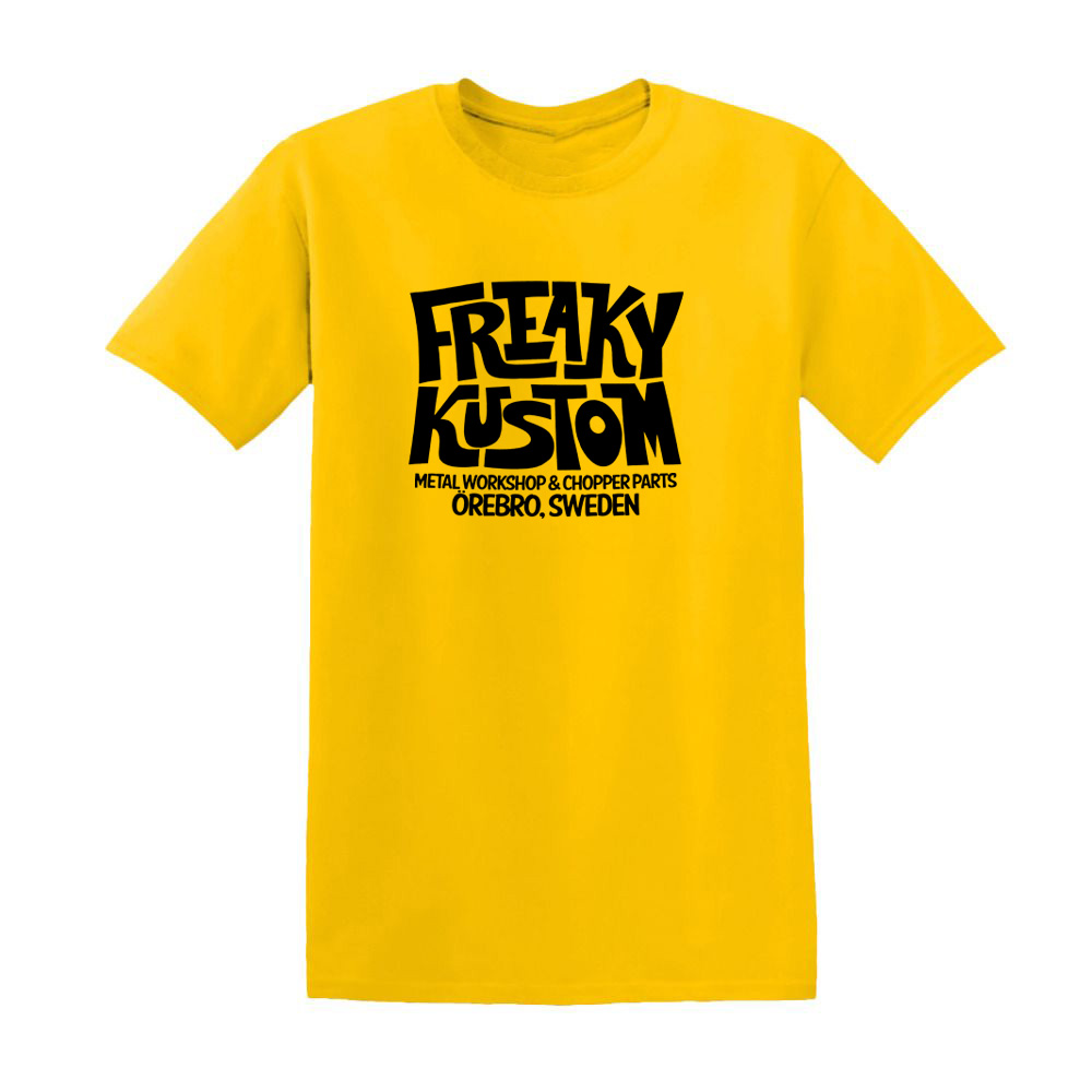 Freaky Kustom T-Shirt "Logo" Yellow