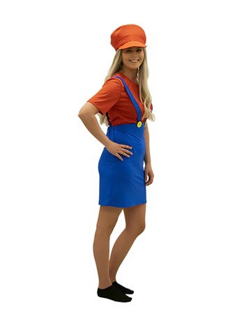 RED GIRL PLUMBER ADULT L