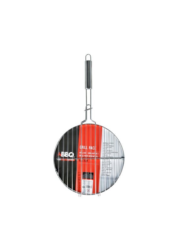 BBQ GRILL RACK ROUND WITH HAND