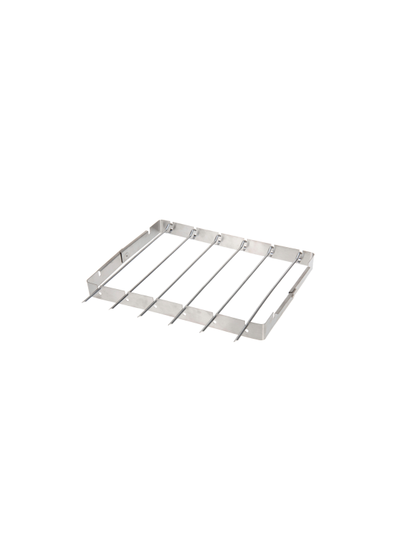 BBQ GRILL RACK WITH 6 SKEWERS