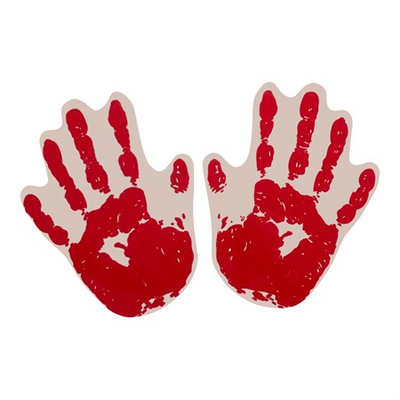 BLOODY HAND PRINTS 6-P