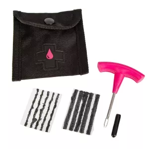 MUC-OFF B.A.M. Tubeless Repair Kit Contains tool, 5x thick plugs and 5x