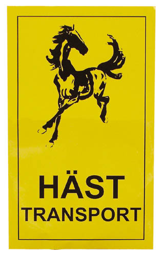 Hästransportsdekal