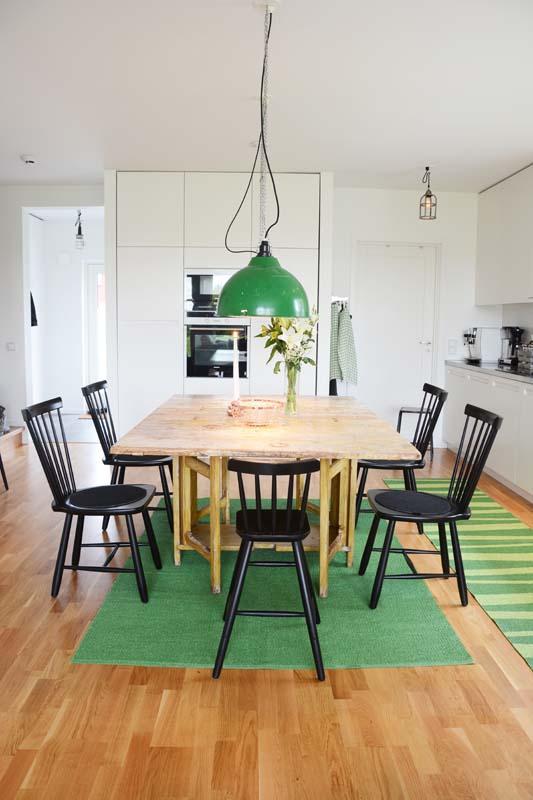 Flip rug, green/ dark green 150x220 cm