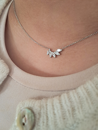Sofia halsband siver
