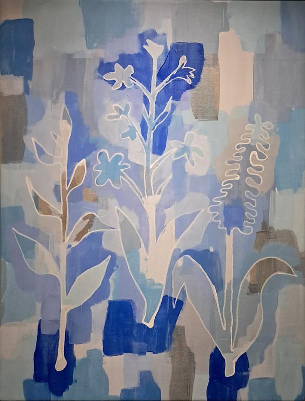 Flora ljusblå