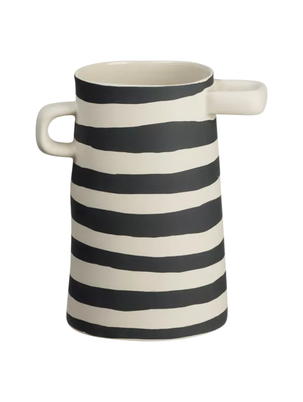 Wide-striped vase 17 cm