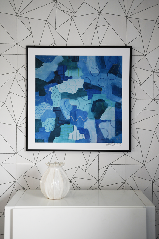 Signerad Poster Blue Heaven, 50 x 50 cm