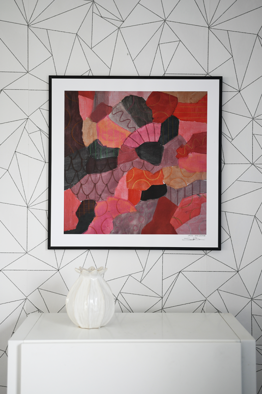 Signerad Poster Lipstick, 50 x 50 cm