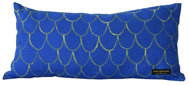 Pillow Judy blue / yellow /dark blue