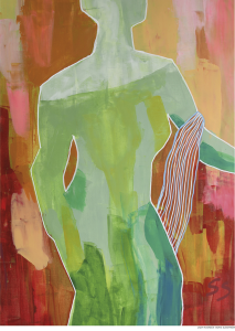 Lady in green