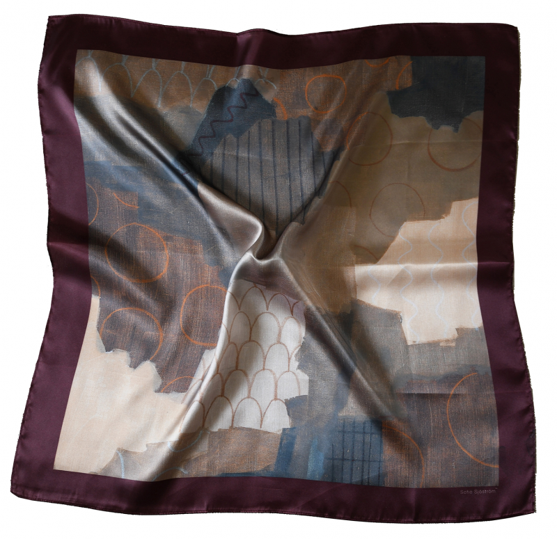 Satin scarf, Mono