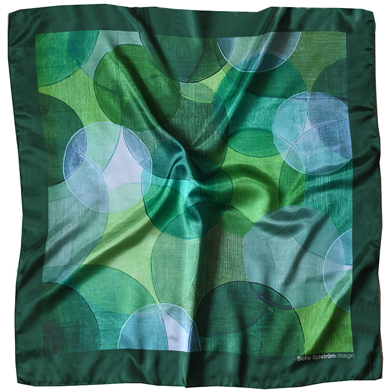 Satin scarf Ormbunke