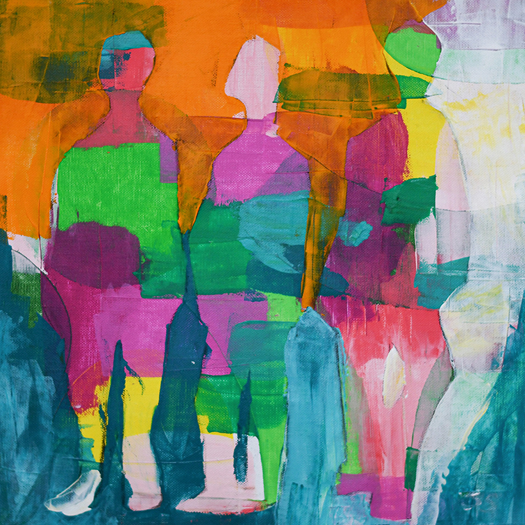 Signerad Poster, Together no 1, 50 x 50 cm