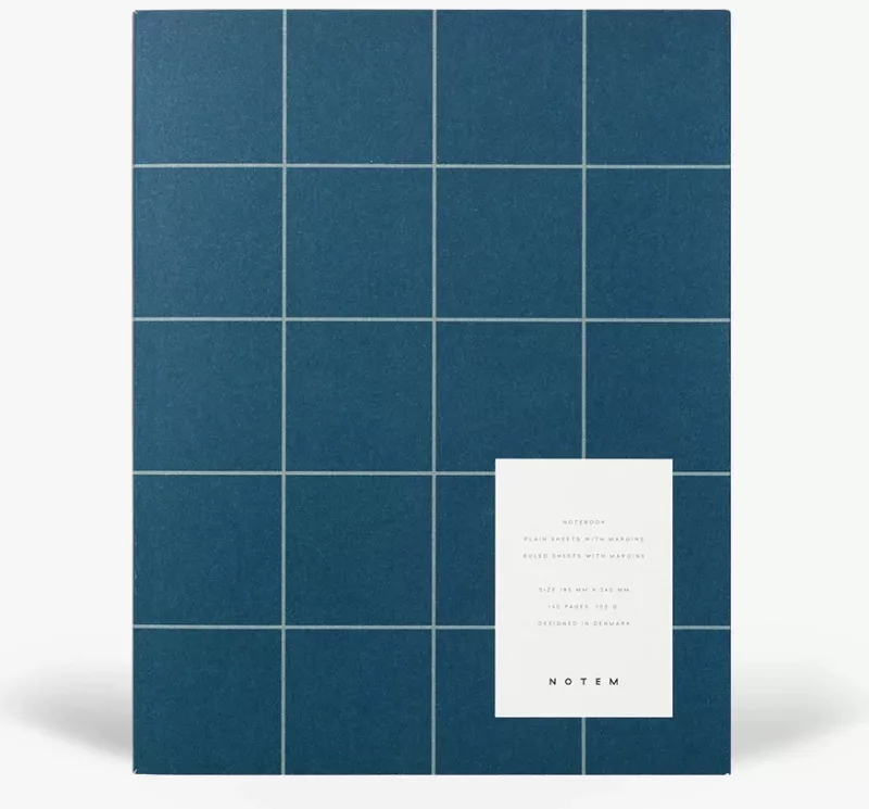 Uma Notebook, Large - Dark Blue