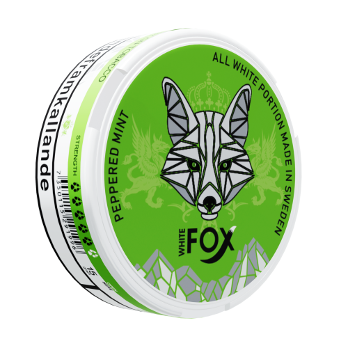 White Fox Peppered Mint All White Portion