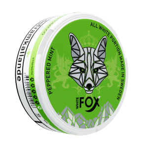 White Fox Peppered Mint All White Portion