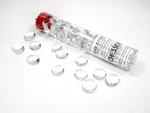 Clear Glass Stones (Qty 23-27) in 4´ Tube´
