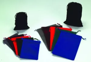 Suedecloth Dice Bag (S): Grey