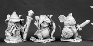 Mouslings (3): Wizard, Archer, Warrior