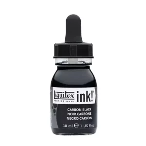 ACRYLIC INK 30ML CARBON BLACK 337