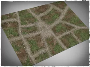 DeepCut Game mat - Cobblestone Streets (6x4 foot)