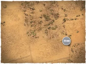 Game mat - Aerial Desert 3x3 foot