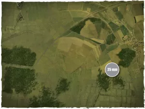 Game mat - Aerial Countryside 3x3 foot