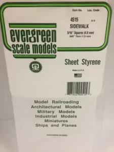 PLASTICARD PLATTOR RUTMÖNSTER SIDEWALK 4.8x4.8 mm 350x150 mm 1 mm tjock (1)