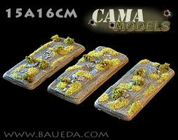 15mm Extra Long Vehicles bases (rural)