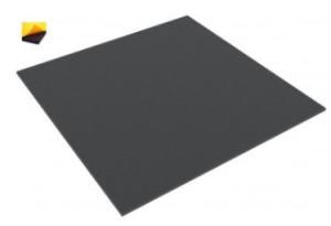 AFBA005BS 285 mm x 285 mm x 5 mm foam foam pad - self-adhesive