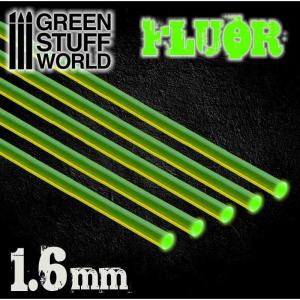 Acrylic Rods - Round 1.6 mm Fluor GREEN