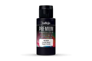 Vallejo Premium Airbrush Color: Candy Black (60 ml)