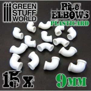 Plasticard Pipe ELBOWS 9mm