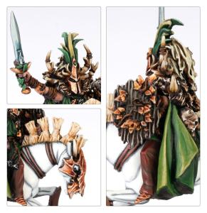 OLD WORLD: WOOD ELF NOBLE ON ELVEN STEED (metal/plastic)