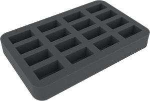 HS035BO 35 mm (1.38 Inch) slot foam with base - half-size