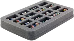 HS035BO 35 mm (1.38 Inch) slot foam with base - half-size