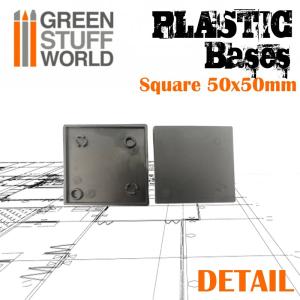 Plastic Bases - Square 50x50 mm