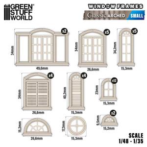 Arched Classic Miniature Windows - Small