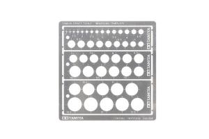 TAMIYA MODELING TEMPLATE (ROUND, 1-12.5MM)