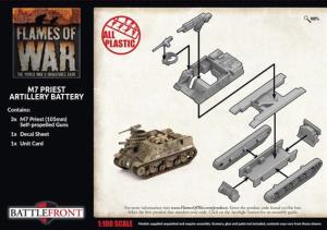 M7 Priest Artillery Battery (x3 Plastic)