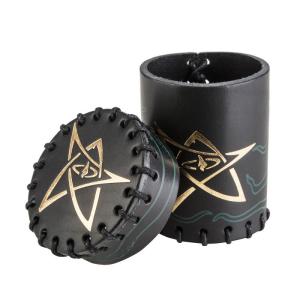 Call of Cthulhu Black & green-golden Leather Dice Cup