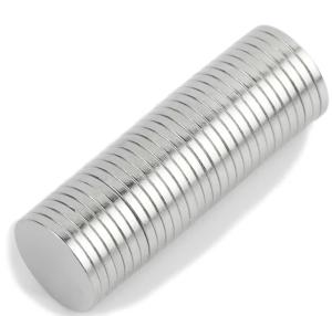 Disc Magnet 10 mm, höjd 1 mm (10st) Nickelpläterad 540g styrka